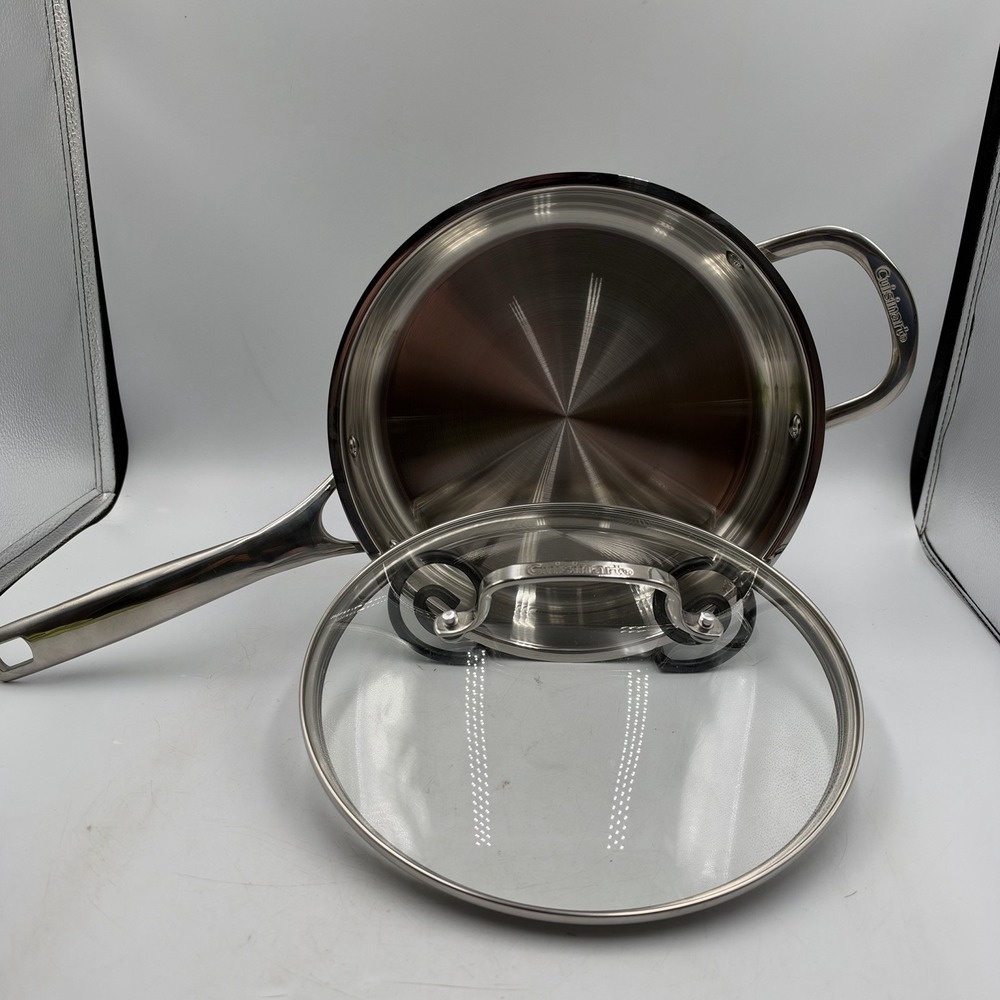 Cuisinart 3 - Quart Stainless Steel Skillet With Lid, Model #7333-24 PP 3 Qt